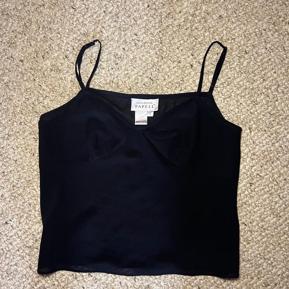 Vintage see through black tank